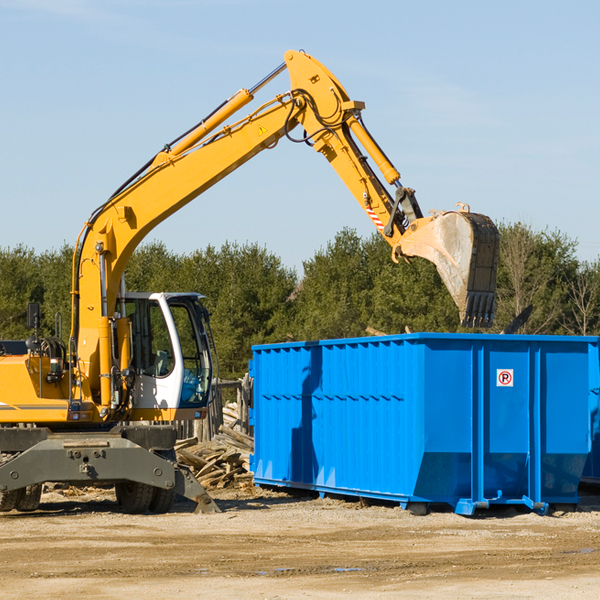 what size residential dumpster rentals are available in Higbee